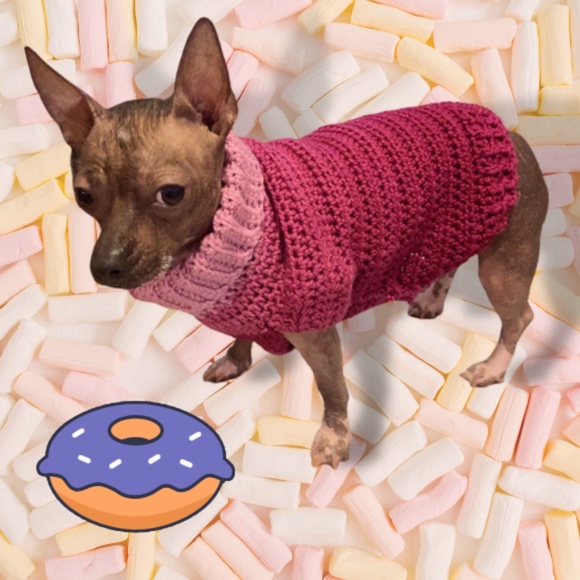 Raspberry Dog Sweater - Picture 4 of 7